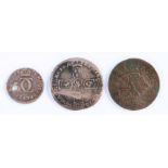 Coins, to include William III Sixpence, Charles II Penny, and a Charles I, (3)