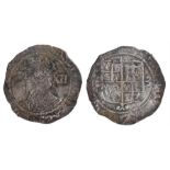 Charles I Shilling, (1625-1649) shield reverse