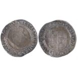 Elizabeth I Shilling, (1558-1603) without rose, 2nd issue