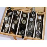 Collection of wristwatches, with various makers and styles, (qty)