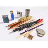 Mixed items, to include a fountain pen, lighters, pen knife etc, (qty)