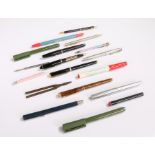 Pens, to include Platignum fountain pen, a Parker pen and various other pens, (qty)