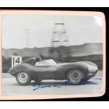 Motorsport interest, a fine collection of signed photographs and slips from the world of 1950's