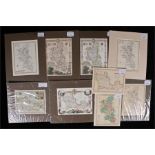 Six maps of Buckinghamshire by Cole & Roper, Creighton & Lewis (3), Thomas Moule (2), three maps