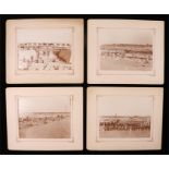 Four photographs, possibly depicting the digging of the Suez canal, 42cm x 34.5cm (4)