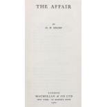 C.P. Snow, the Affair author signed first edition, Macmillan & Co, 1960, with dust jacket