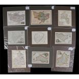 Four maps of Kent by Kitchin (2), Fullerton & Oddy, two maps of Northumberland by Kitchin, Cole &