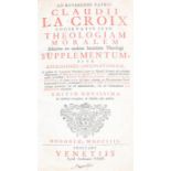 18th Century volume, Supplementum sive accessiones locupletissimae by Claude la Croix, dated 1753,