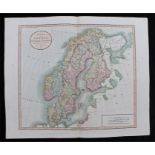 John Cary, A New Map of Sweden, Denmark and Norway, 1801, London published by J. Cary Engraver & Map