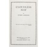 Storm Jameson, Cloudless May, author signed first edition, Macmillan & Co, The Book Society, 1943