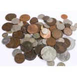 Quantity of coins ,mainly British, Victorian up to Elizabeth II, (Qty)