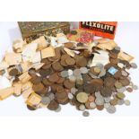 Collection of coins, to include various denominations 3d, Crowns, Shillings, Half Crown, etc, (qty)