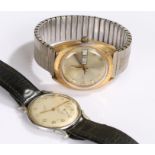 Gentleman's wristwatches, to include a J W Benson and a Timex Day/Date, (2)