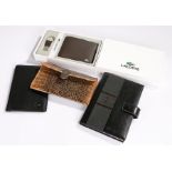 Wallets, to include a Crocodile wallet, Lacoste, Jasper Conrad and another, (4)