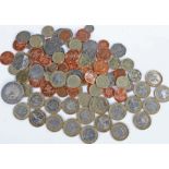 Collection of coins, to include various denominations, 1p to £5 coins, (qty)