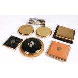 Collection of compacts, to include Kigu, Plyex and Stratton, (6)