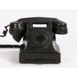 GPO bakelite telephone, the handset numbered 164.46/1