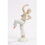 Schaubach Kunst porcelain figure depicting a dancing lady in Middle Eastern style dress with her