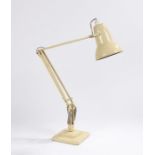 Herbert Terry & Sons anglepoise lamp, the metal articulating body in cream, named to the base,