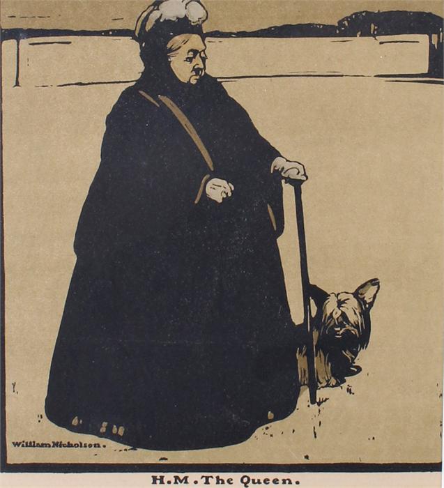 William Nicholson (1872-1949) H.M. The Queen and Sir Henry Irving, prints, 26cm x 24cm, (2) - Image 3 of 3