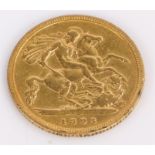 Victoria Half Sovereign, 1893, St George and the Dragon