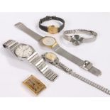 Wristwatches, to include a ladies Tissot Seastar, ladies Seiko, gents Seiko and three others