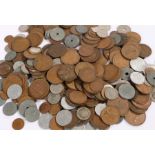 Collection of coins, Various countries and denominations, (qty)