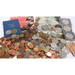 Collection of coins, to include Crowns, a 1900 Half Crown, £1 uncirculated coins, a quantity of $1