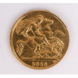 George V Half Sovereign, 1914, St George and the Dragon