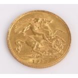 George V Half Sovereign, 1913, St George and the Dragon