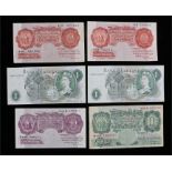 Bank of England bank notes, to include Peppiatt purple 10 Shillings, Beale £1, Peppiatt and Mahon 10