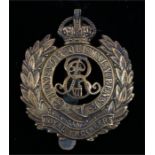 Edward VII Royal Engineers O/R's cap badge, slider to reverse, K&K 852