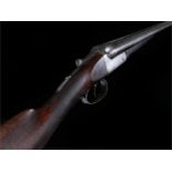 16 bore side by side double barrel shot gun by J & W. Tolley, non-ejector, with steel barrels, the