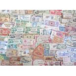 Banknotes, to include Japan, Korea, Hong Kong, Malaya, Indonesia, etc, (qty)