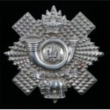 Victorian O/R's cap badge to the Highland Light Infantry, two loops to the reverse, K&K 682