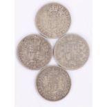 Four Victoria Half Crowns, 1880, 1887, 1898 and 1899, (4)