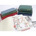 World stamps. A tidy collection in 8x albums and large stock book. Wide ranging material, requires
