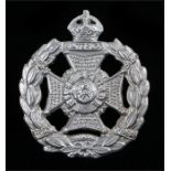 Edwardian O\R's field service cap badge to the Rifle Brigade, two loops to the reverse, worn between