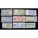 Banknotes, to include Hong Kong, Ireland, Canada, Falkland, Jersey, Guernsey, (qty)