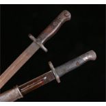 A British 1907 pattern bayonet by the maker Wilkinson, various stamps, together with another