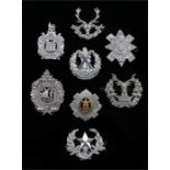 Collection of cap badges to Scottish Regiments to include, The Royal Scots, The Kings Own Scottish