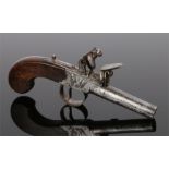 18th century flintlock box lock pocket pistol by Gourlays.