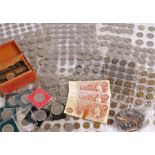 Collection of coins, to include a quantity of pre 1947 coins, Two Shillings, Shillings, also