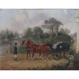 Henry Thomas Alken (1785-1851) Prince & Princess, signed oil on board, 43cm x 33cm