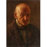 R.T. Mumford, portrait of an elderly gentleman, signed oil on board 23cm x 31.5cm