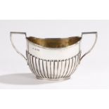 Victorian silver sugar bowl, Sheffield 1894, maker Fenton Brothers (Samuel Fenton & William