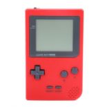 Ed Sheeran's Nintendo Gameboy Pocket, in red with grey buttons, used by Ed Sheeran while on the tour