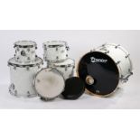 6 Piece Premier, Artist Birch Kit. With assorted stands & Cymbals inc Paiste Alpha 18" Crash.