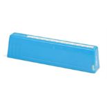 Ed Sheeran's harmonica, in blue plastic and white inner. All of the Ed Sheeran Collection has come