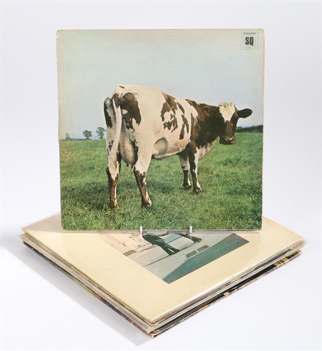 6 x Pink Floyd LPs. Meddle, Harvest SHVL 795. Ummagumma, Harvest SHDW 2. Atom Heart Mother,